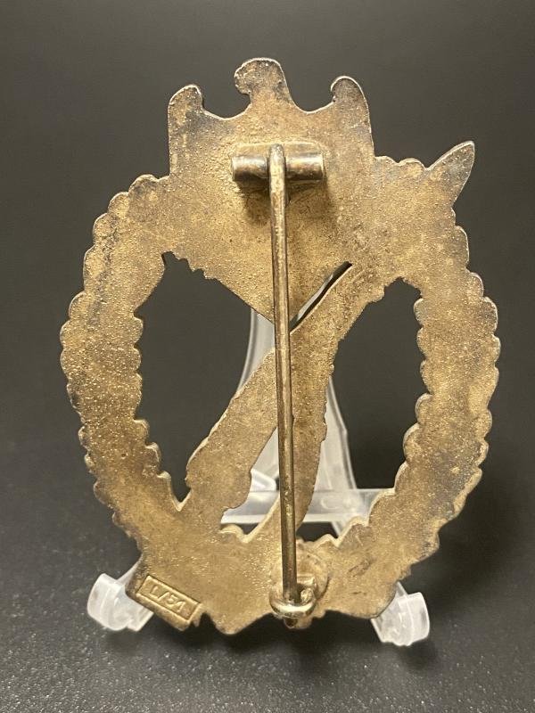 Bronze Infantry Assault Badge L/51 Ferdinand Weidmann — image 2