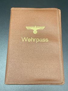 Brown Leather Wehrpass Cover
