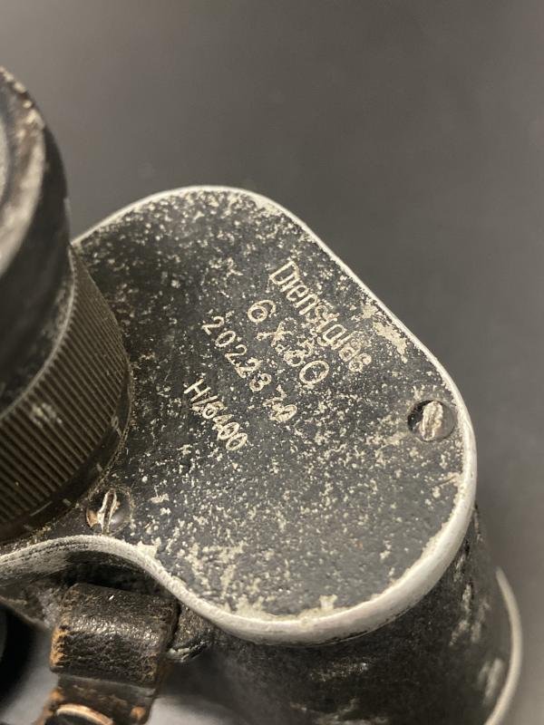 German Army 6X30 Carl Zeiss Dienstglas Field Binoculars — image 2