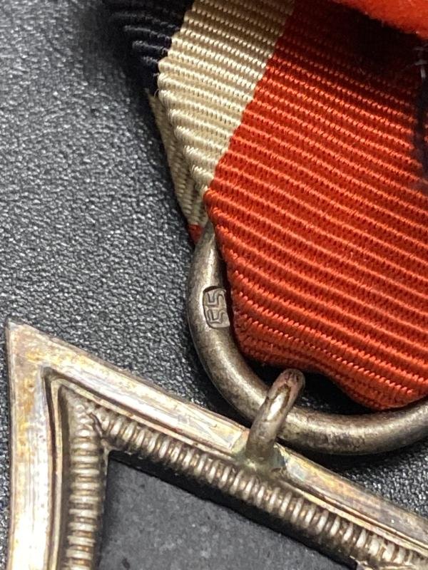 Iron Cross Second Class Maker Marked 55 JE Hammer — image 4