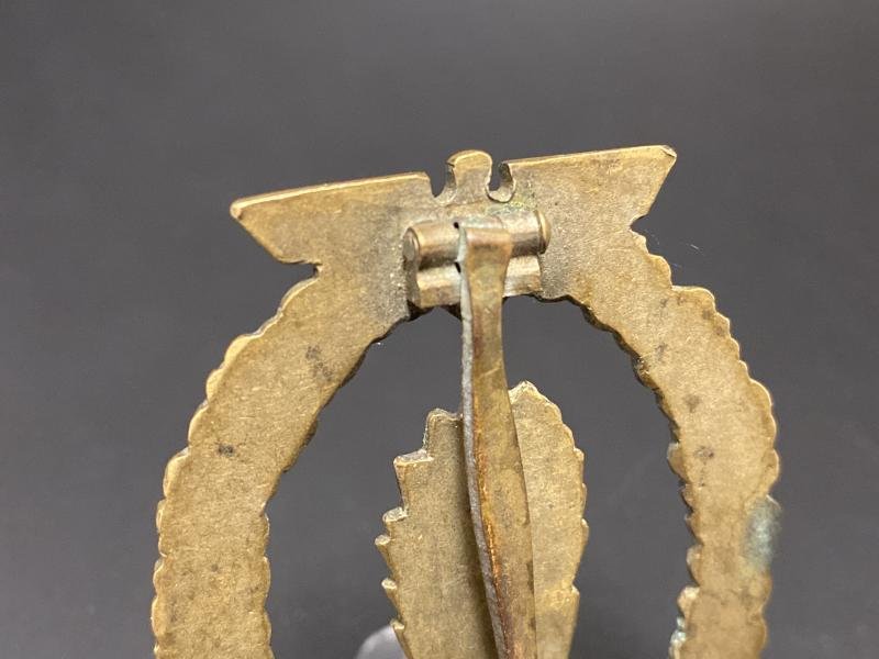 Tombak Kriegsmarine Minesweeper Badge C.E. Juncker — image 4