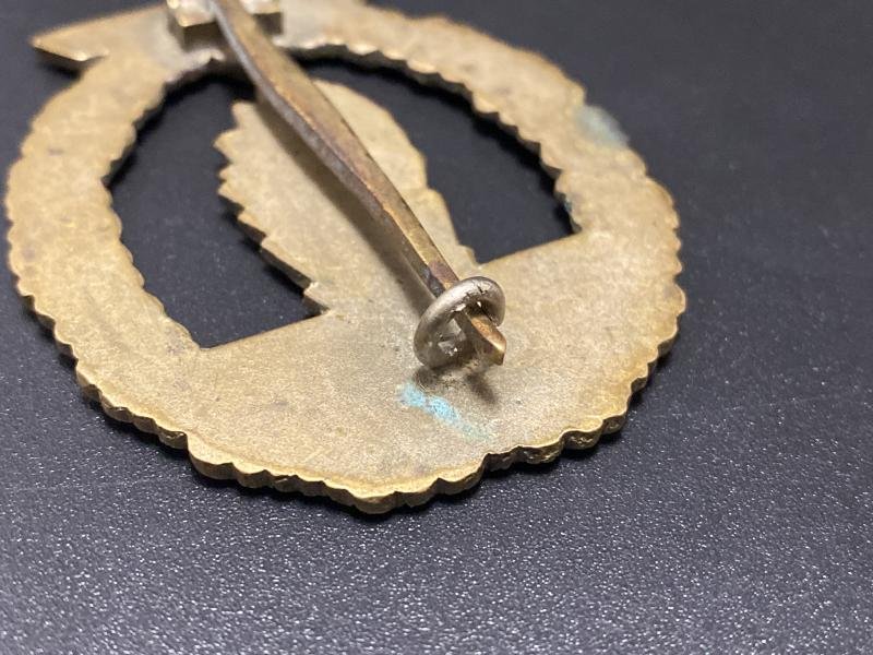 Tombak Kriegsmarine Minesweeper Badge C.E. Juncker — image 5