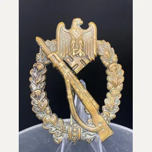 Rare Buntmetall Infantry Assault Badge in Bronze BH Meyer