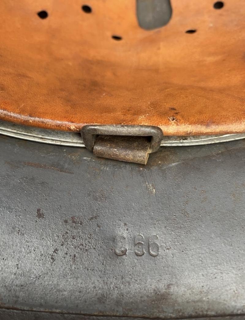 Luftwaffe Single Decal M40 Helmet Q66 With Liner — image 7