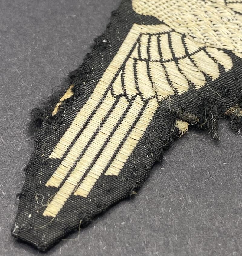 Waffen SS Late War Bevo Woven Enlisted Man's Sleeve Eagle — image 5