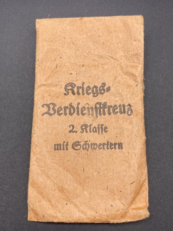 War Merit Cross With Swords 2nd Class & Packet Rudolf Souval — image 4