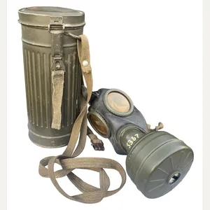 German Army Gas Mask & Tin Complete With Straps