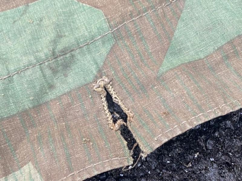 German Army M31 Splinter Pattern Zeltbahn Rbn. Numbered 1943 — image 6