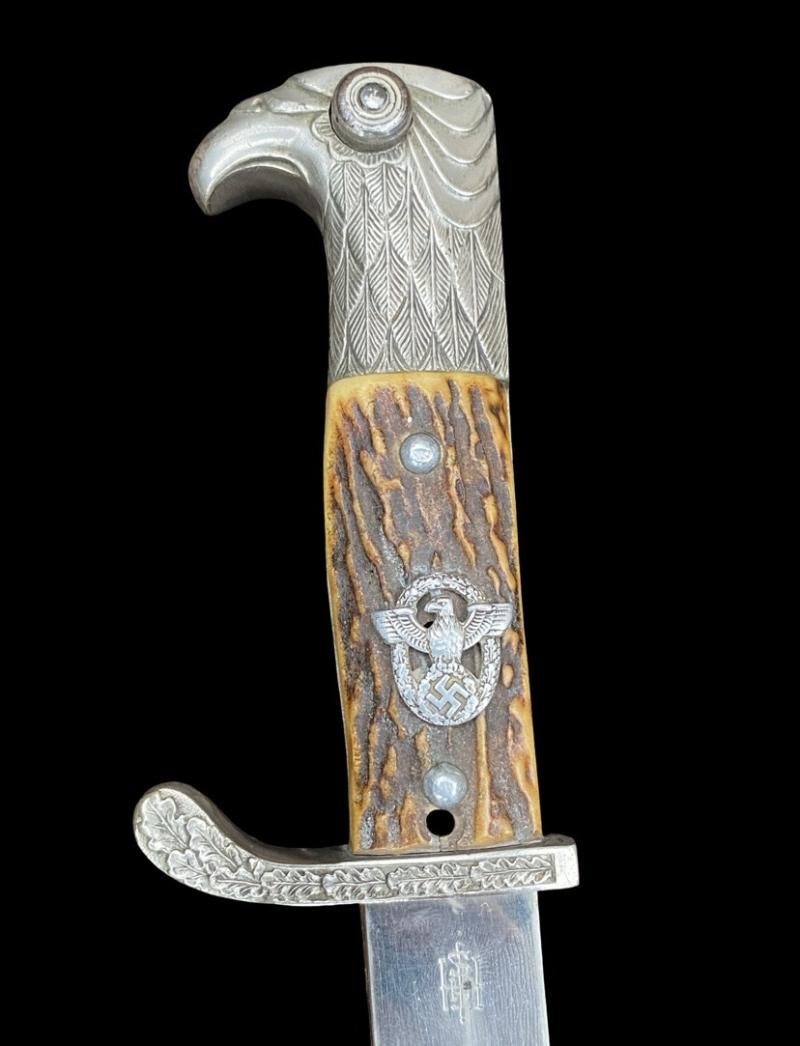 Stag Horn Police NCO Parade Bayonet EF Hörster Matching & Frog — image 2