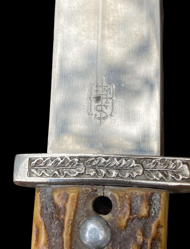 Stag Horn Police NCO Parade Bayonet EF Hörster Matching & Frog — image 3