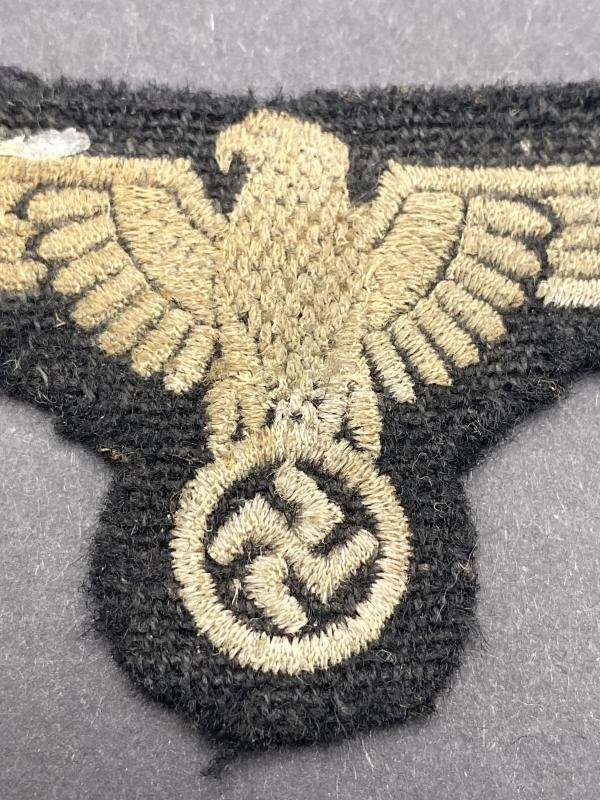 Waffen SS Mid/ Late War Production Embroidered Sleeve Eagle — image 6