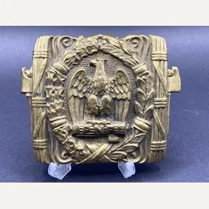 Italian Fascist Leaders PNF Brass Belt Buckle