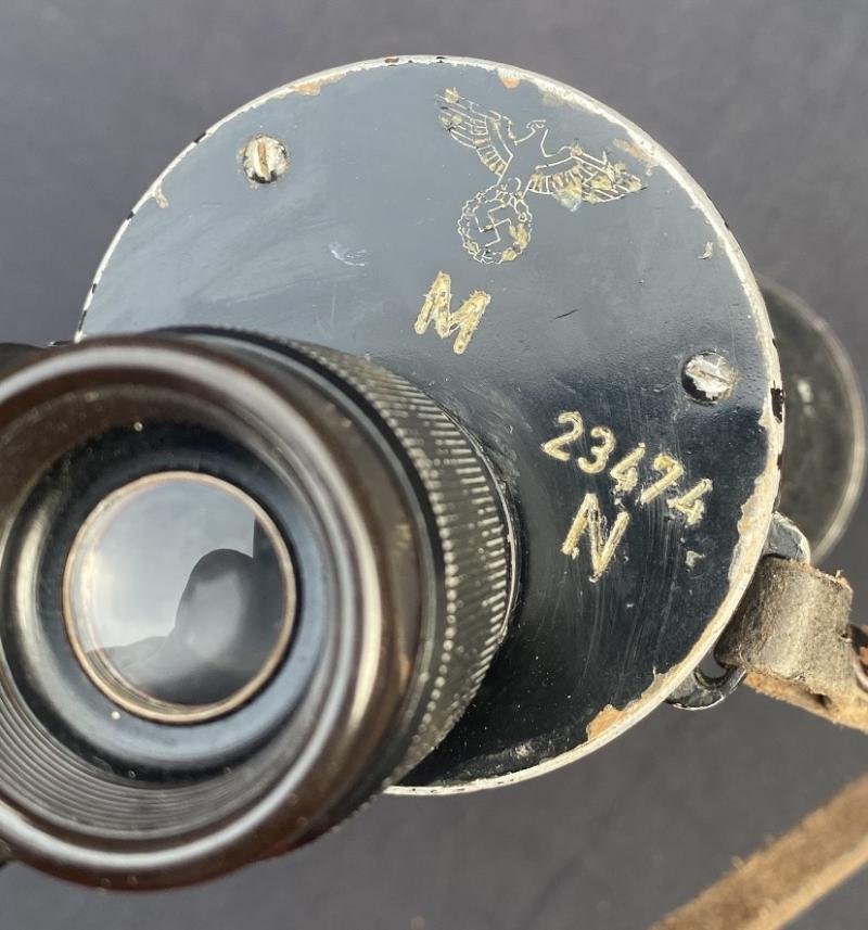 1941 Kriegsmarine 7X50 BEH Binoculars & Case — image 3