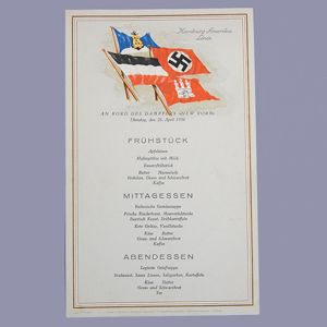 HSS46 Printed daily menu for the Steamship New York dated …