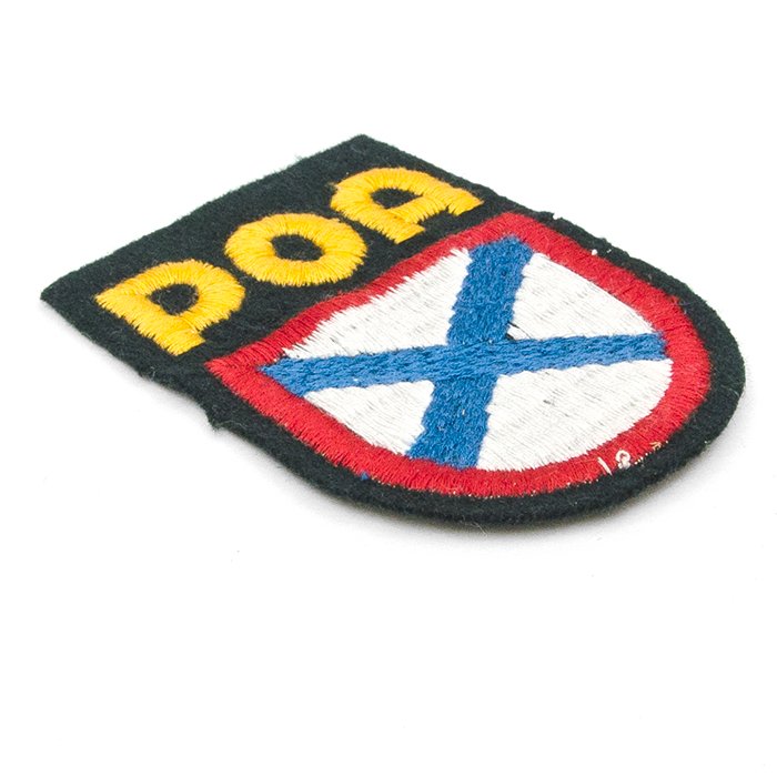 KAT2 Unissued first pattern machine embroidered sleeve shield for the Russian Liberation Army — image 3