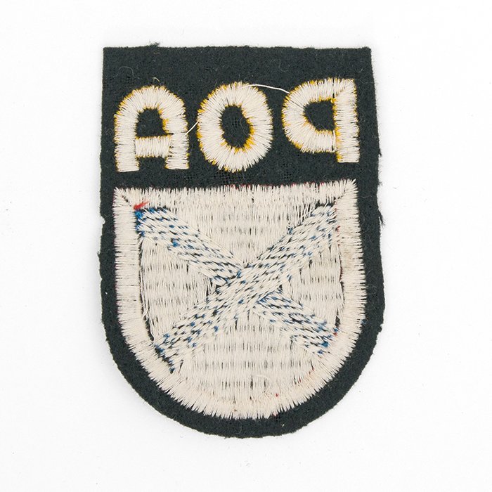 KAT2 Unissued first pattern machine embroidered sleeve shield for the Russian Liberation Army — image 4