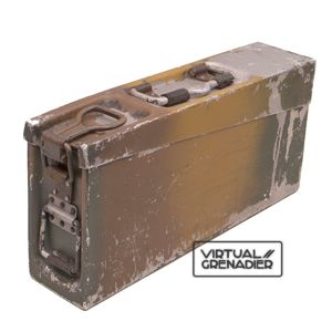 KWH17 Early aluminum camouflaged MG34 ammunition carrying case