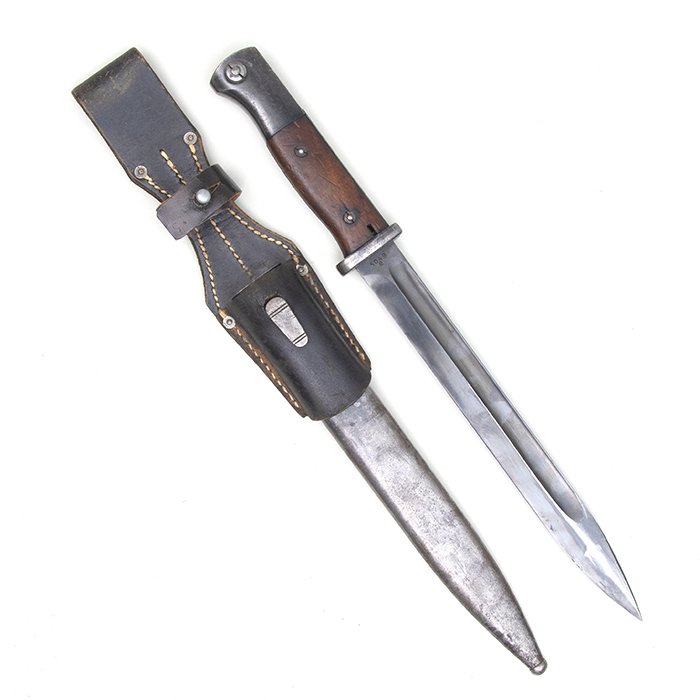 MP5006 Matching 98k bayonet made by Elite-Diamant with RBNr black leather frog — image 3