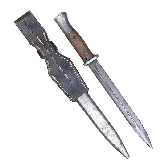 MP5006 Matching 98k bayonet made by Elite-Diamant with RBNr black leather frog — image 9