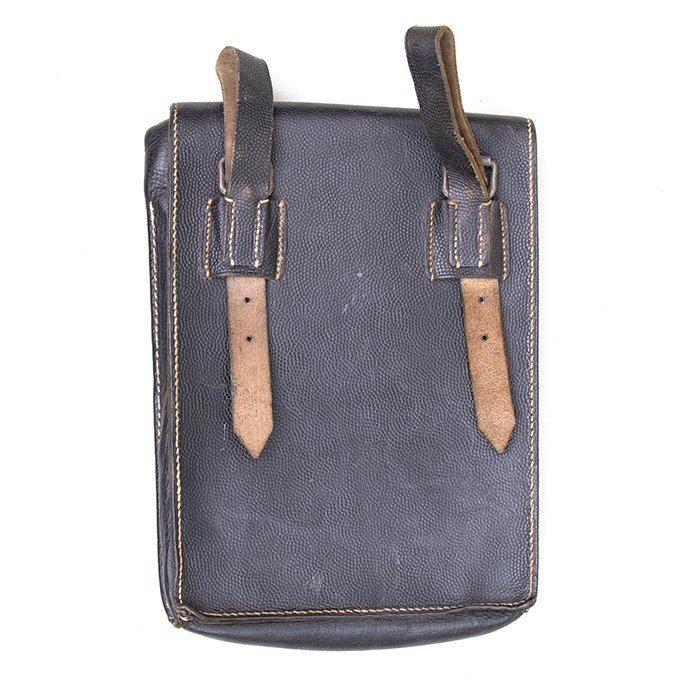 FWI4 Service used black leather map case with map — image 3