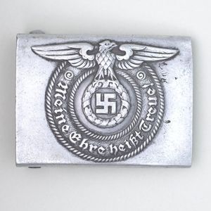 JHU22 Waffen-SS EM aluminum belt buckle, SS-RZM 36/40