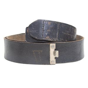 MP5017 Heer EM dress style black leather belt