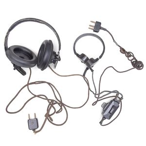 SBH17 Set of adjustable Panzer headphones and throat microphones