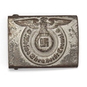 DRA11 Service used Waffen-SS EM belt buckle, marked RZM 36/42 …
