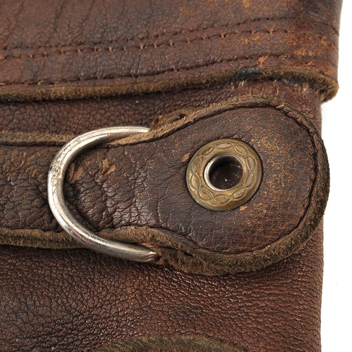 ACZ158 Luftwaffe issue brown leather flight gauntlets — image 10