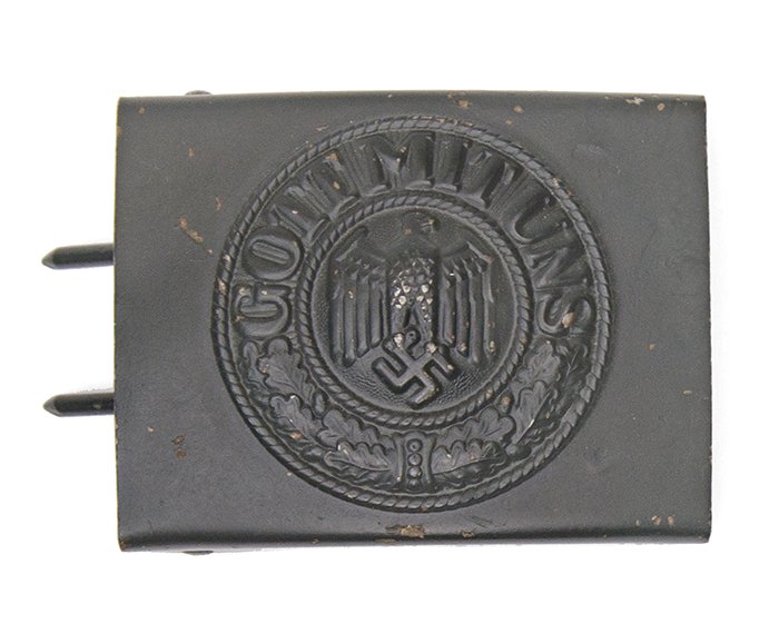 PJA12 Late quality steel belt buckle for a Kriegsmarine or Heer EM — image 2