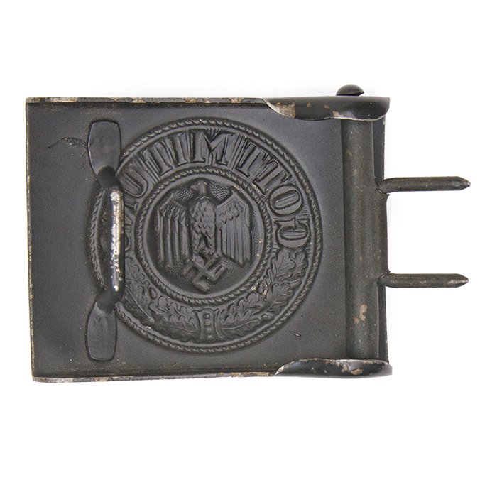 PJA12 Late quality steel belt buckle for a Kriegsmarine or Heer EM — image 5