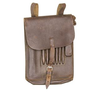 MP4004 Service used brown leather map case