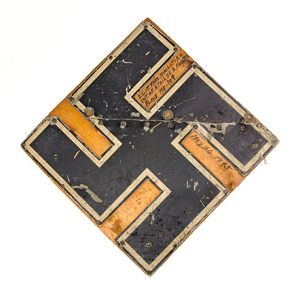 CUA1 Double sided swastika emblem cut from the tail of …