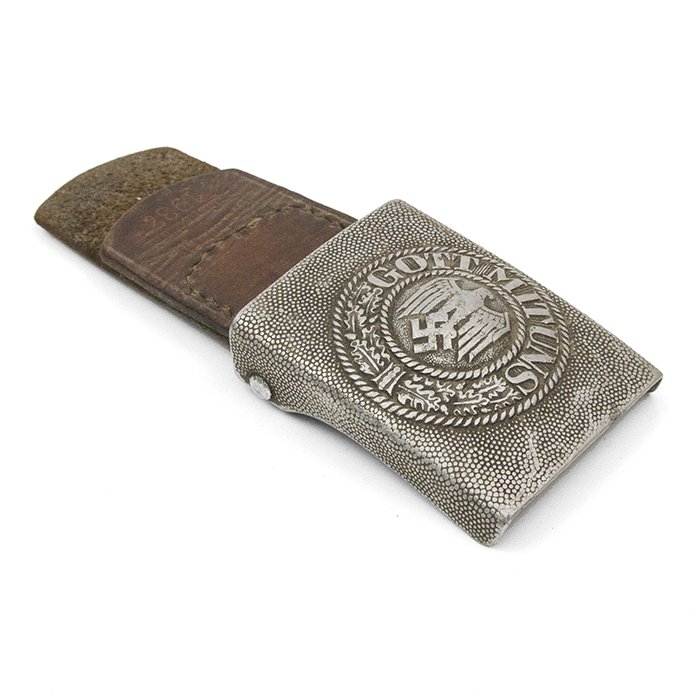 AHJ48 Heer EM aluminum buckle and leather tab — image 5