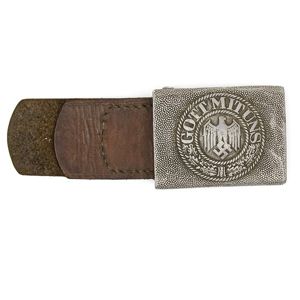 AHJ48 Heer EM aluminum buckle and leather tab