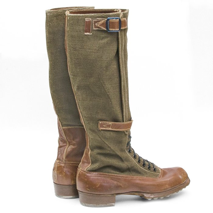 ACZ118 Excellent matched pair of Luftwaffe issue tropical high boots — image 8