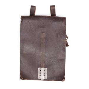 GAA61 Pre war brown leather map case
