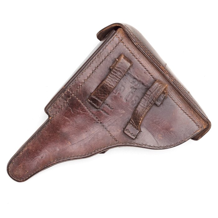 GAA60 Brown leather hard shell P08 holster — image 5