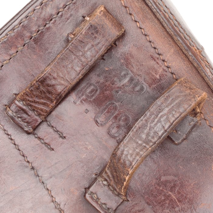 GAA60 Brown leather hard shell P08 holster — image 6