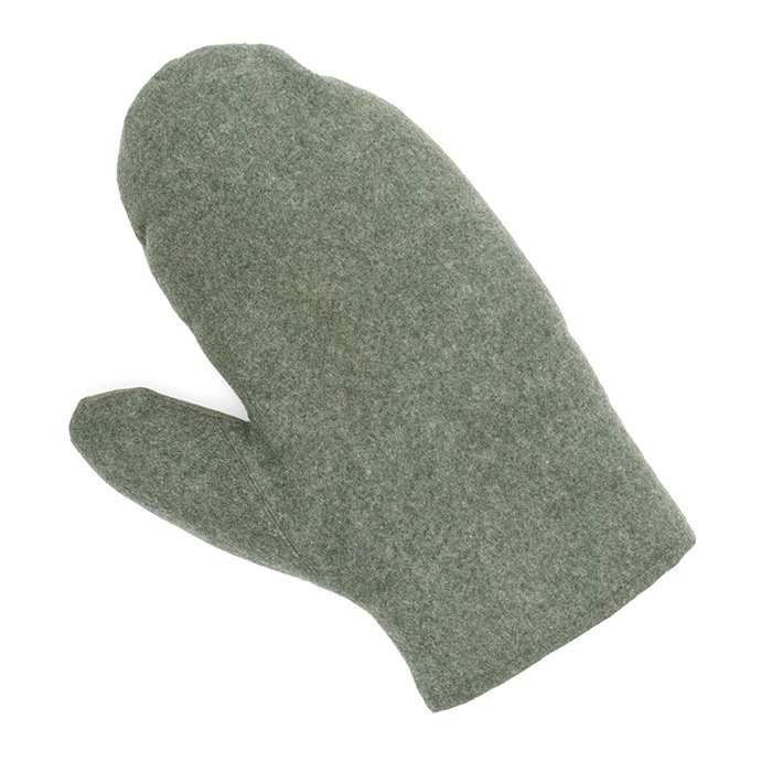 HKA24 Heer fur lined mittens with field grey wool bodies — image 8