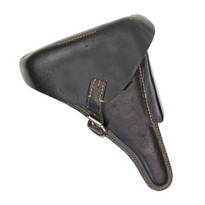 MP4008 Excellent black leather hard shell P08 holster
