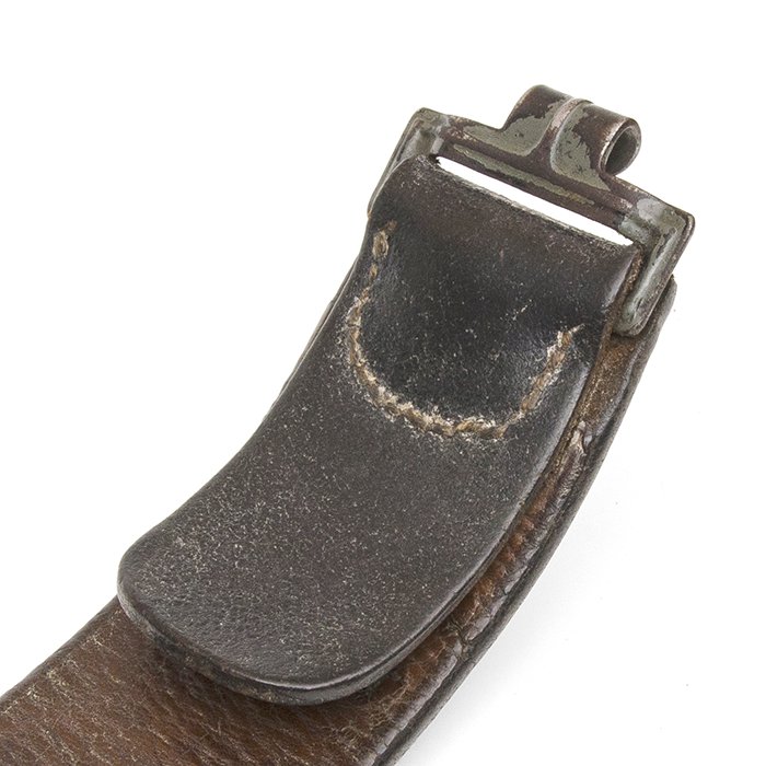 MP4010 Heer EM black leather belt with aluminum buckle — image 11