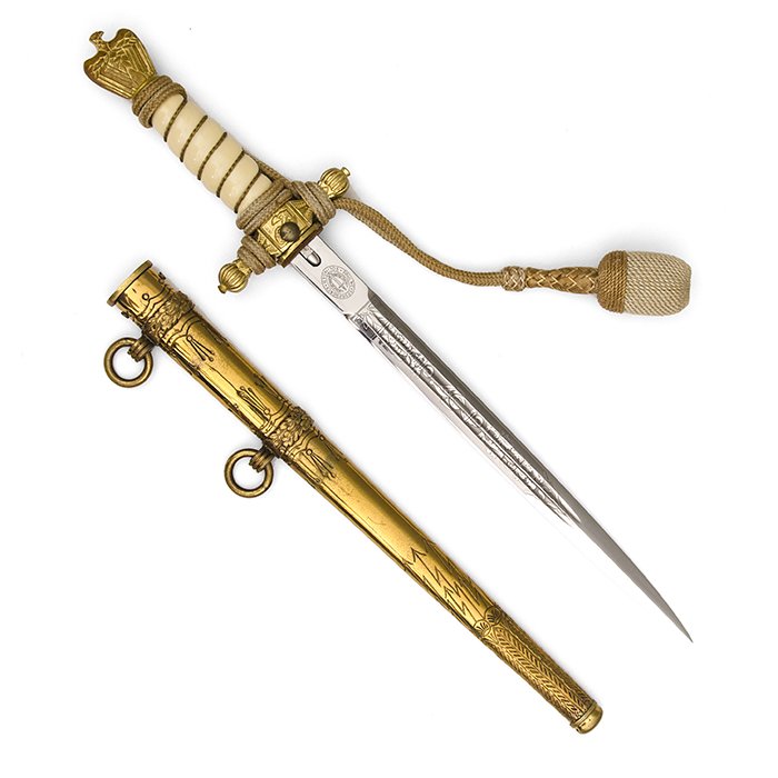 FTA3 Beautiful Paul Weyersberg made Kriegsmarine officer's dagger with portepee — image 13