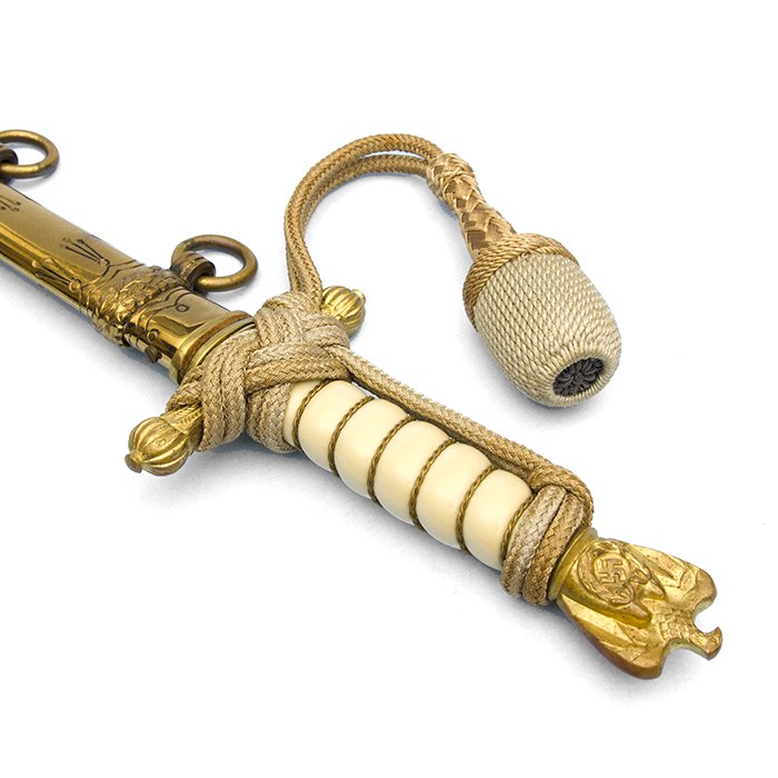 FTA3 Beautiful Paul Weyersberg made Kriegsmarine officer's dagger with portepee — image 6