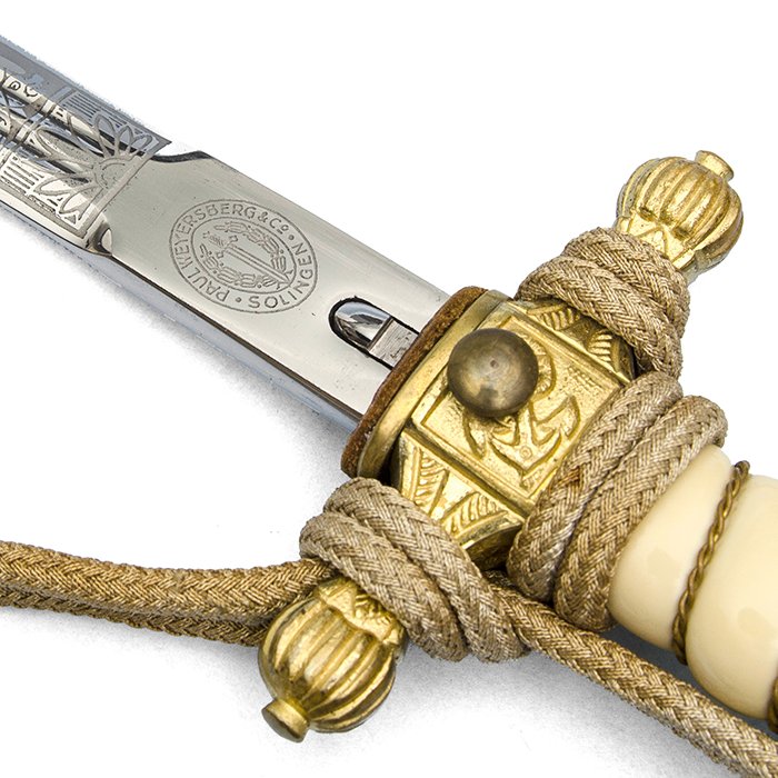 FTA3 Beautiful Paul Weyersberg made Kriegsmarine officer's dagger with portepee — image 8