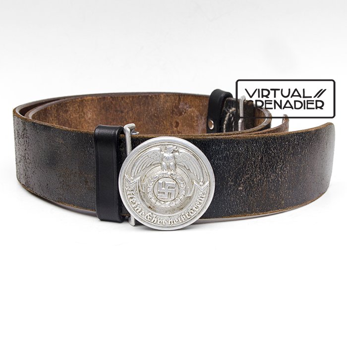 TEA3 SS officer's belt and aluminum buckle — image 2