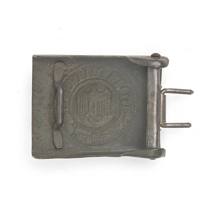 ALG1 Heer EM painted steel buckle and black leather belt — image 10