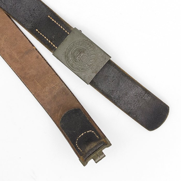 ALG1 Heer EM painted steel buckle and black leather belt — image 6