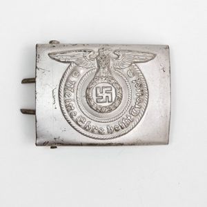 OTA7 RZM marked early quality painted steel Waffen-SS EM belt …