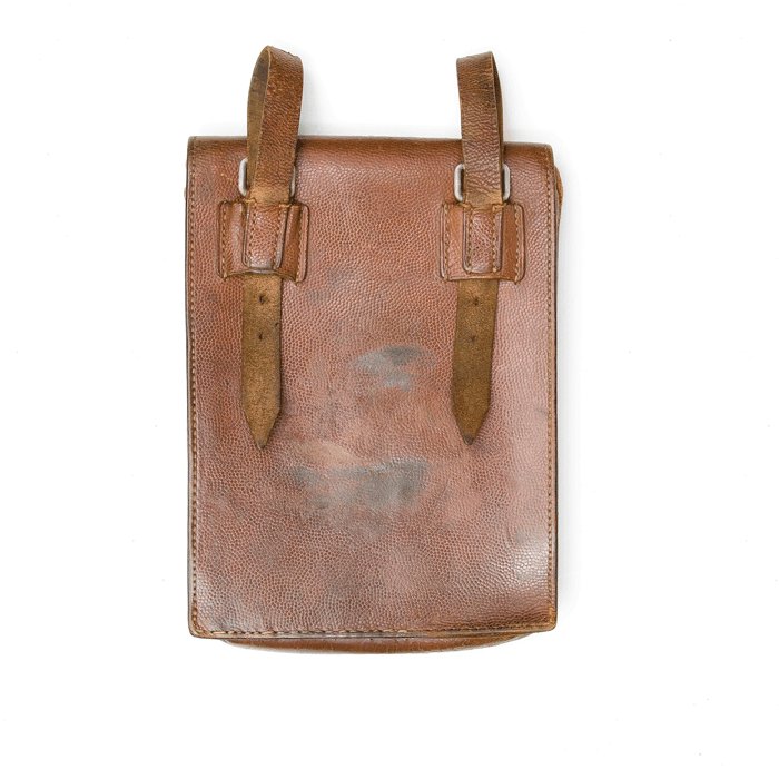 FCA4 Field used brown leather map case — image 11